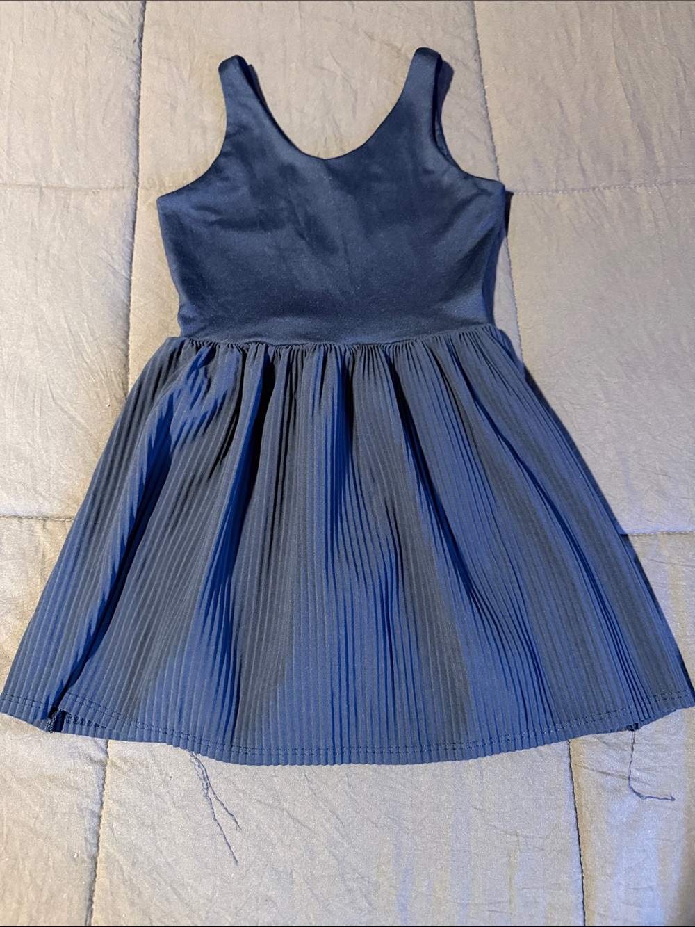 Blue dress with shorts